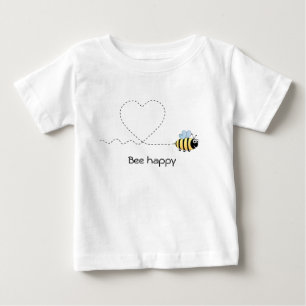 Lycklig-positiva bin i kärlek tecknad baby-skjort t-shirt