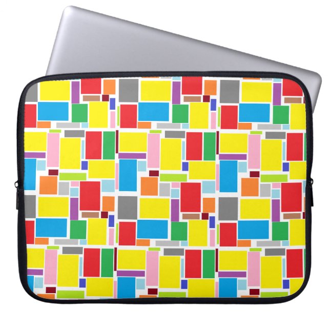 Lycklig Positive Vibes Blocks Laptop sleeve (Framsidan)