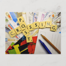Lycklig Postkorsningskort Vykort