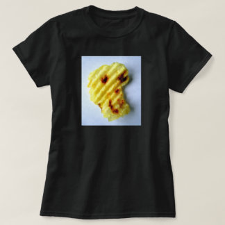 Lycklig Potato Chip Ansikte T Shirt