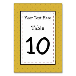 Lycklig Potato Party Bordsnummer