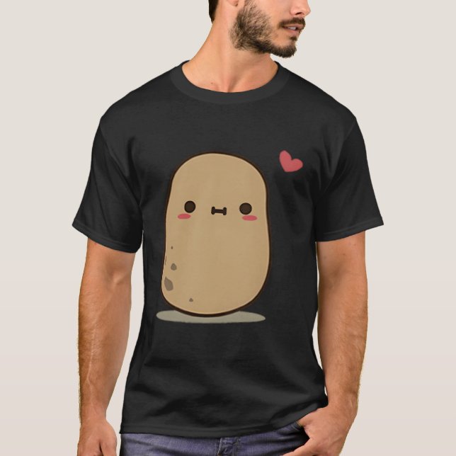 Lycklig Potato T Shirt (Framsida)