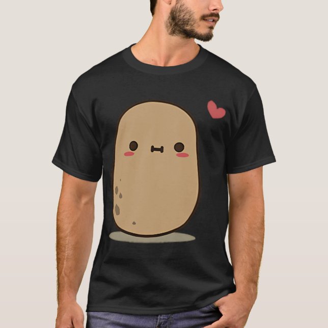 Lycklig Potato T Shirt (Framsida)