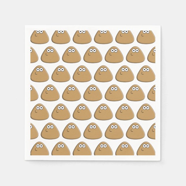 Lycklig Pou - Napkin Pappersservett (Framsidan)