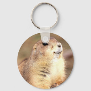 Lycklig präriehundkeychain nyckelring