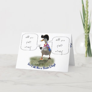 Lycklig "Prata som en pirat"-dagen (bubblan tal) Kort