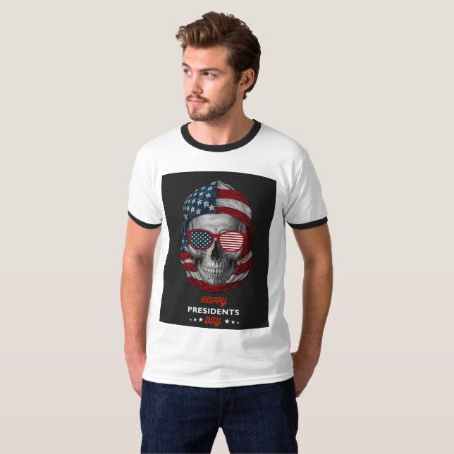 Lycklig president t shirt (Hel framsida)