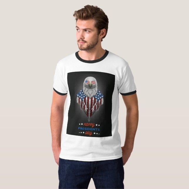 Lycklig president t shirt (Hel framsida)