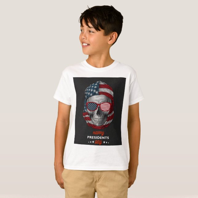Lycklig president t shirt (Hel framsida)