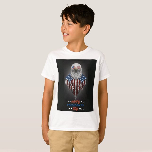 Lycklig president t shirt (Hel framsida)