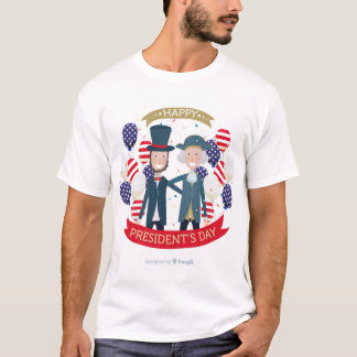 Lycklig president T-Shirt Design