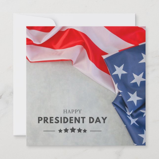 lycklig presidentens dagskort.4 juillet card kort (Framsida)