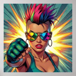 Lycklig Pride! Chick för Lgbtqia+-Coola Poster