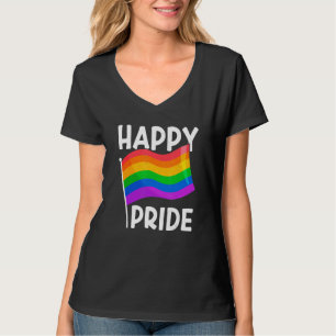 Lycklig Pride Gay Proud Lgbt Pride Månad Pride T Shirt