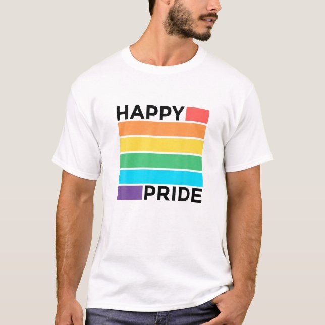 LYCKLIG PRIDE GAY T SHIRT (Framsida)