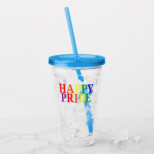 Lycklig Pride Månad Take Away Mugg (Framsida Ice)