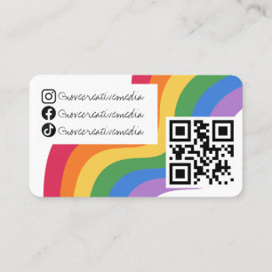 Lycklig PRIDE Visitkort