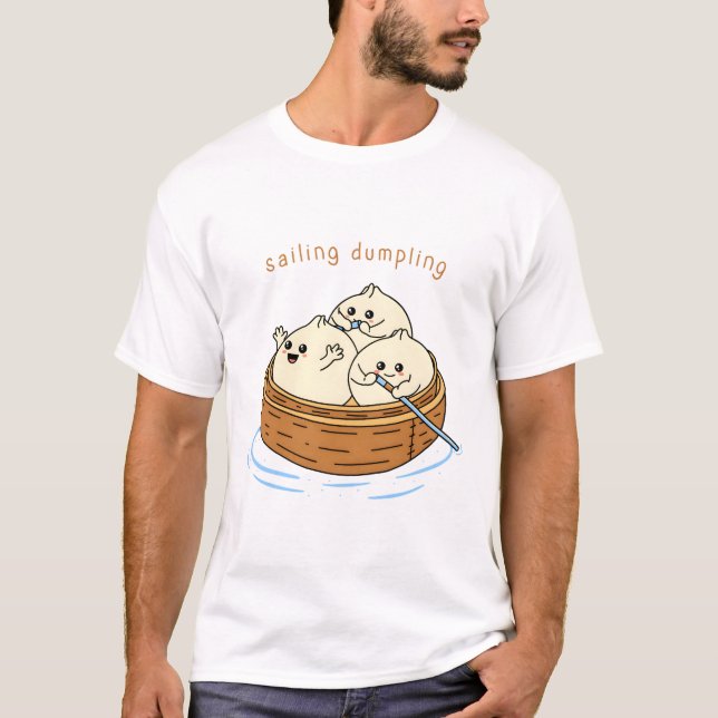 Lycklig-provdockning T Shirt (Framsida)