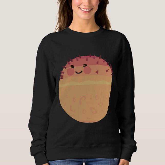 Lycklig Puffer Fish T Shirt (Framsida)
