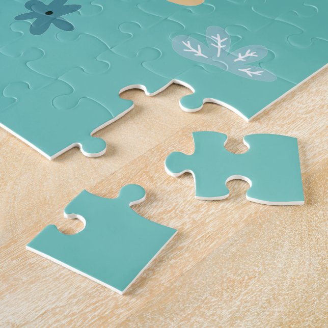 Lycklig Puggy Jigszle Puzzle Pussel (Sidan)