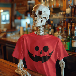 Lycklig Pumpkin Ansikte Costume Tröja