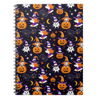 Lycklig Pumpkin Halloween Anteckningsbok