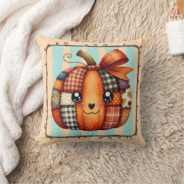 Lycklig Pumpkin Patchwork Quilt Autumn - Mysigt sä Kudde