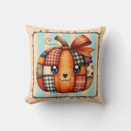 Lycklig Pumpkin Patchwork Quilt Autumn - Mysigt sä Kudde
