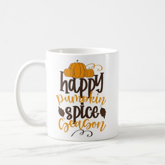 Lycklig Pumpkin Spice Season Kaffemugg (Vänster)