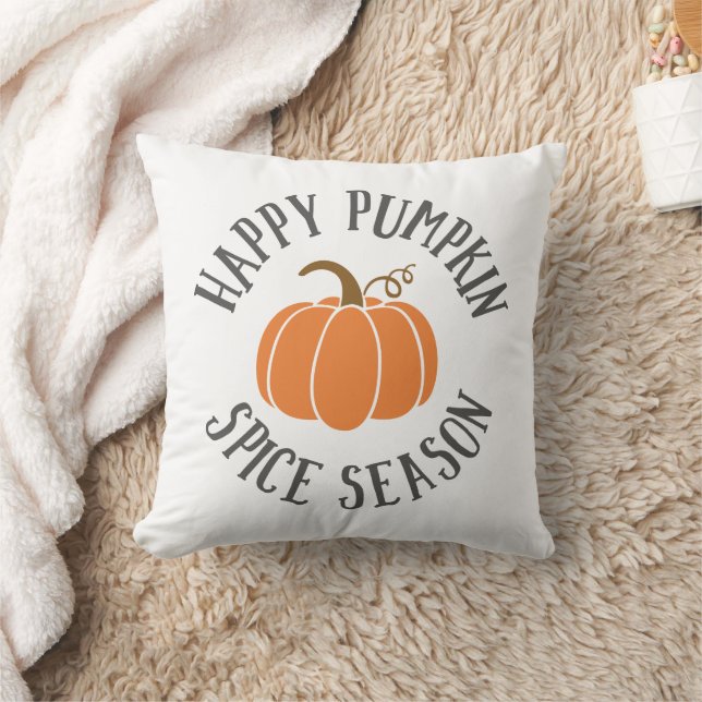 Lycklig Pumpkin Spice Season Kudde (Filt)