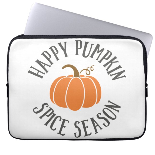 Lycklig Pumpkin Spice Season Laptop Fodral (Framsidan)