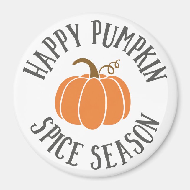 Lycklig Pumpkin Spice Season Magnet (Framsidan)