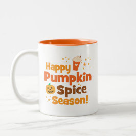 Lycklig Pumpkin Spice Season Två-Tonad Mugg