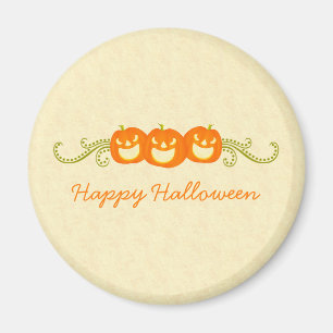 Lycklig Pumpkin Swirls Halloween Magnet