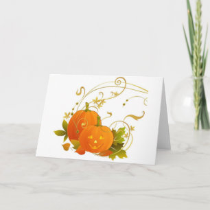 Lycklig Pumpkins Kort
