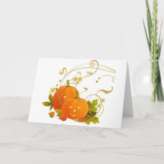 Lycklig Pumpkins Kort