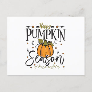 Lycklig pumpsäsong vykort