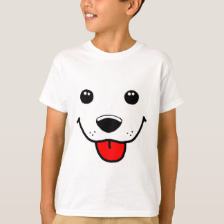 Lycklig Puppy Ansikte Tee Shirt