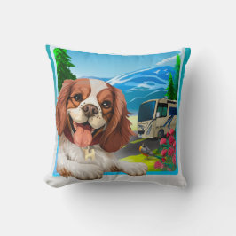 Lycklig Puppy Dekorativ kudde