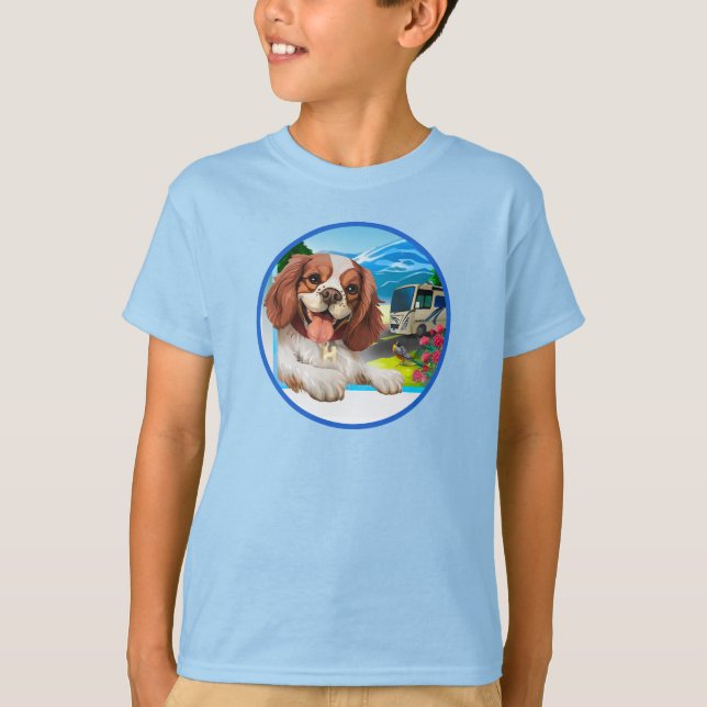 Lycklig Puppy Kids T-Shirt (Framsida)