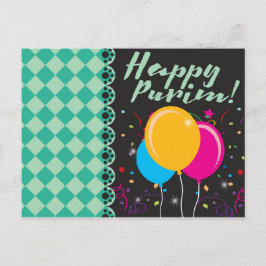 Lycklig Purim (פּ וּ רִ י ם) Vykort