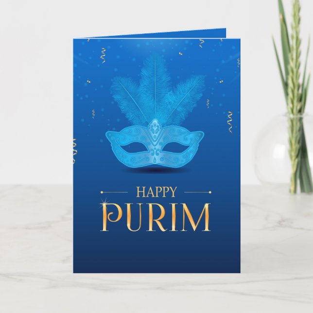 Lycklig Purim - Chag Purim-Helgdag-kort Kort (Framsida)