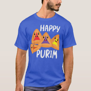 Lycklig Purim Costume Idea Cute Hamantaschen Jewis T Shirt