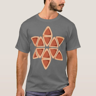 Lycklig Purim Costume Idea Cute Hamantaschen Jewis T Shirt