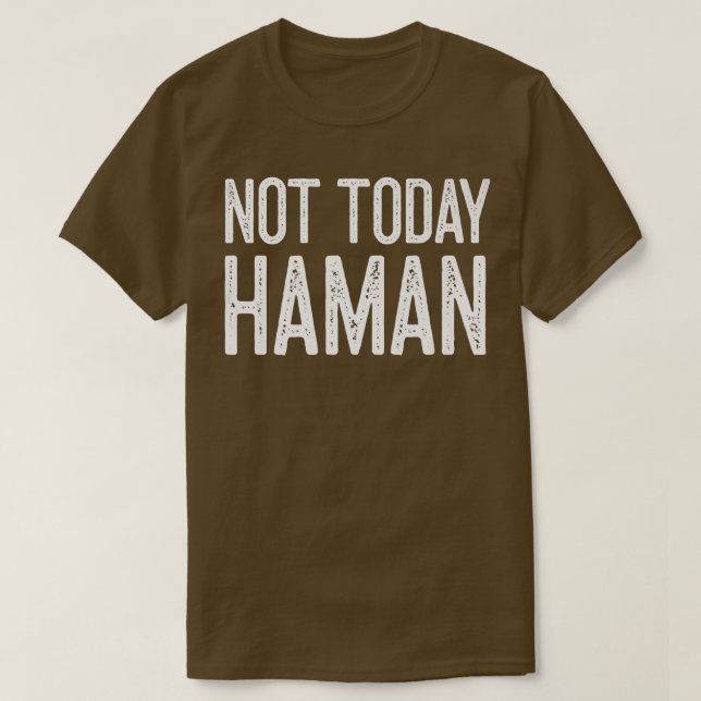 Lycklig Purim Costume Idea Haman Jewish Ho T Shirt (Design framsida)