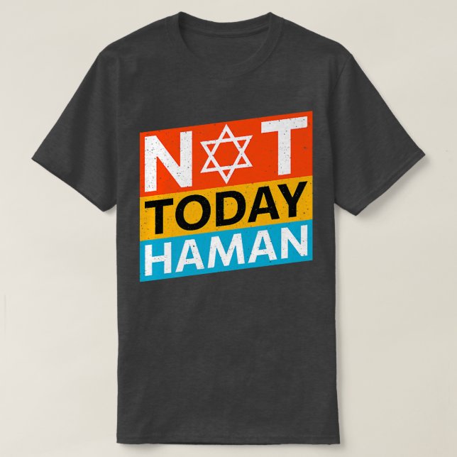 Lycklig Purim Costume Idea Haman Jewish Ho T Shirt (Design framsida)