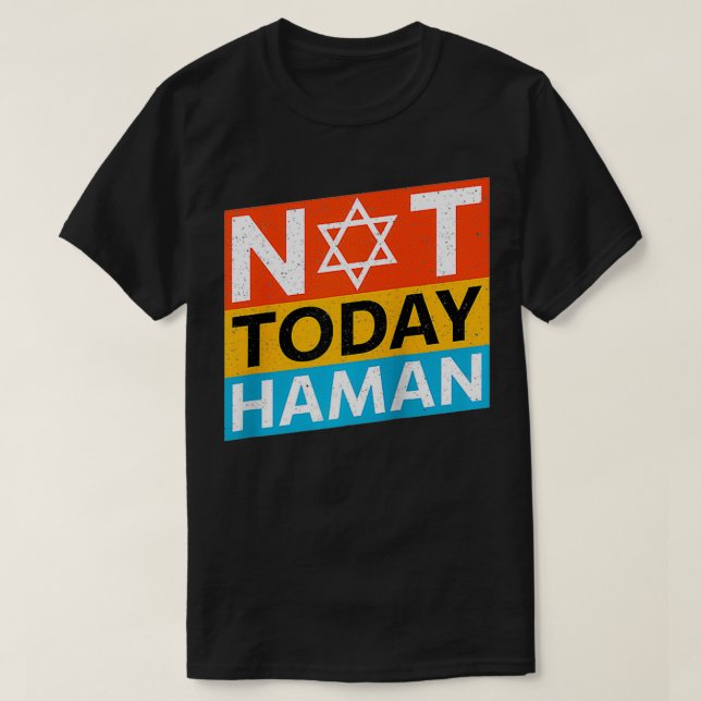 Lycklig Purim Costume Idea Haman Jewish Ho T Shirt (Design framsida)