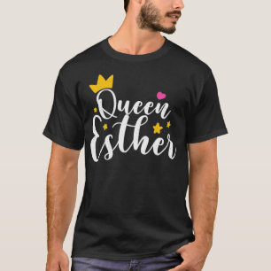 Lycklig Purim Costume Idea Queen Esther Hebrew Jew T Shirt