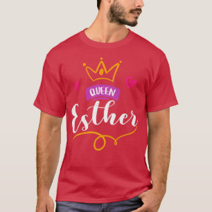 Lycklig Purim Costume Idea Queen Esther Hebrew Jew T Shirt