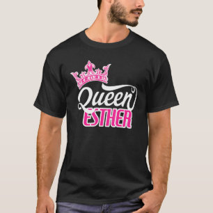Lycklig Purim Costume Idea Queen Esther Hebrew Jew T Shirt
